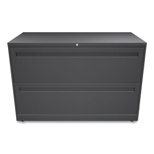 Image of HON® Brigade 700 Series Lateral File, 2 Legal/letter-Size File Drawers, Charcoal, 42" X 18" X 28"