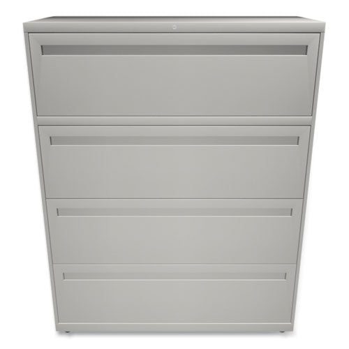 Image of HON® Brigade 700 Series Lateral File, 4 Legal/letter-Size File Drawers, Light Gray, 42" X 18" X 52.5"