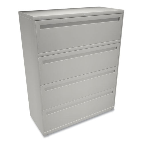 Image of HON® Brigade 700 Series Lateral File, 4 Legal/letter-Size File Drawers, Light Gray, 42" X 18" X 52.5"