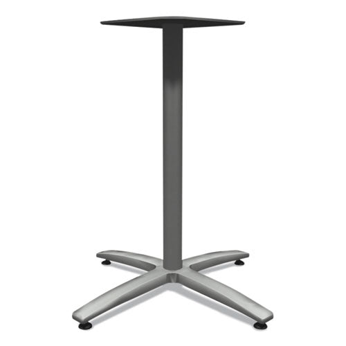 Image of HON® Between Seated-Height X-Base for 30" to 36" Table Tops, 26.18w x 29.57h, Silver