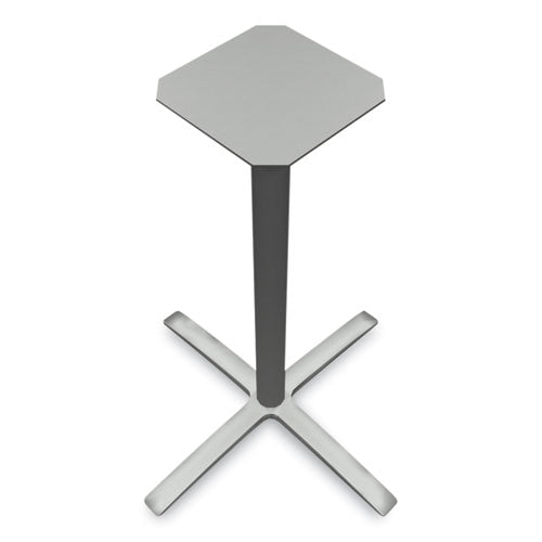 Image of HON® Between Standing-Height X-Base for 42" Table Tops, 32.68w x 41.12h, Silver