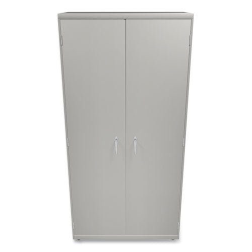 Image of HON® Assembled Storage Cabinet, 36w x 18.13d x 71.75h, Light Gray