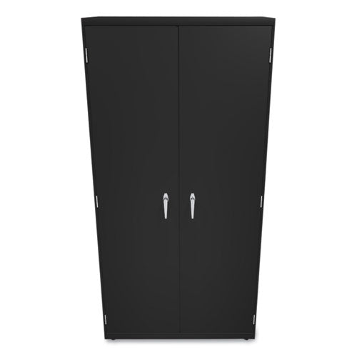 Image of HON® Assembled Storage Cabinet, 36w x 24.25d x 71.75h, Black