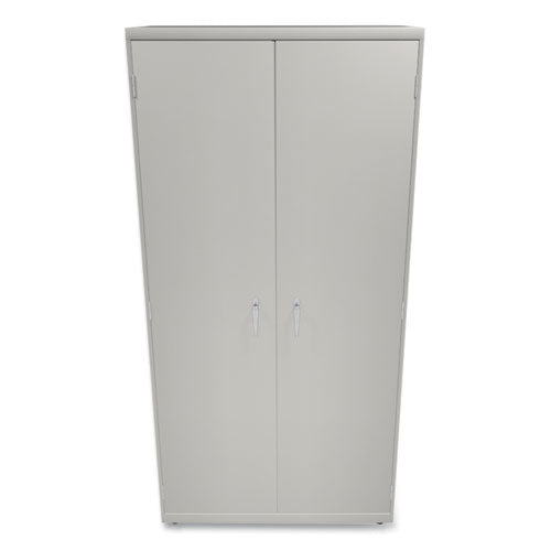 Image of HON® Assembled Storage Cabinet, 36w x 24.25d x 71.75h, Light Gray
