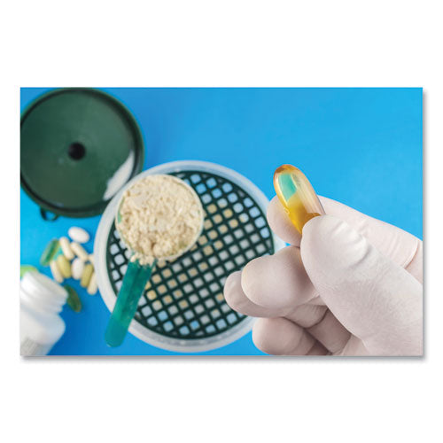 Image of SemperCare® Latex Examination Gloves, Powder-Free, Large, Cream, 5 mil, 100/Box, 10 Boxes/Carton