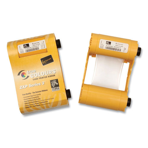 Image of Zebra Technologies® 800033-840 True Colors Wax Ribbon, Black/Cyan/Magenta/Yellow