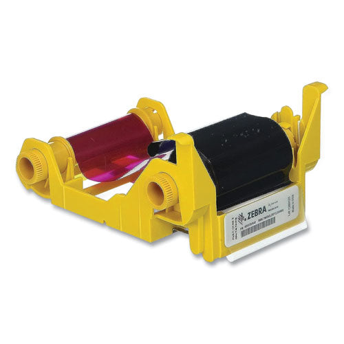 Image of Zebra Technologies® 800033-840 True Colors Wax Ribbon, Black/Cyan/Magenta/Yellow
