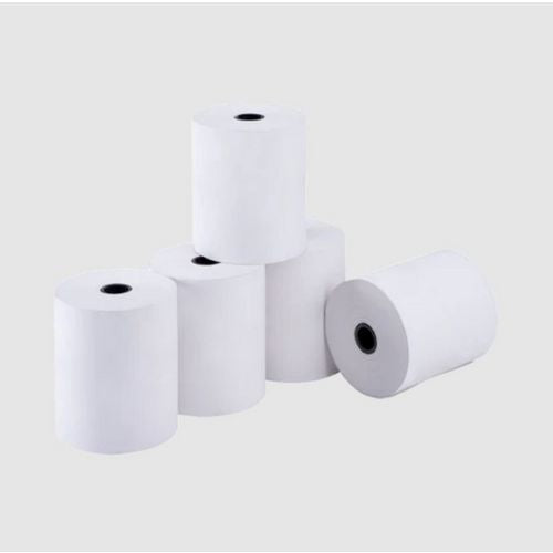 Image of Karat® Thermal Paper Rolls, 3.13" x 220 ft, White, 50 Rolls/Carton