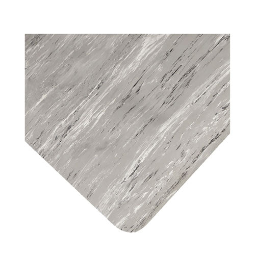 Image of Crown Cushion-Step Marbleized Rubber Mat, 24 x 36, Gray