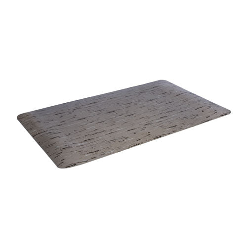 Image of Crown Cushion-Step Marbleized Rubber Mat, 24 x 36, Gray