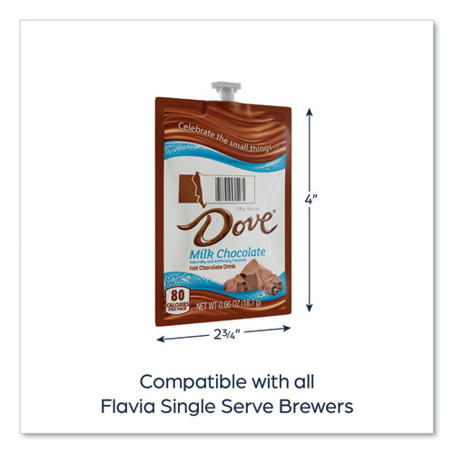 Image of FLAVIA® Dove Hot Chocolate Freshpack, Milk Chocolate, 72/Carton