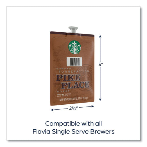 Image of FLAVIA® Starbucks Pike Place Roast Coffee Freshpack, 76/Carton