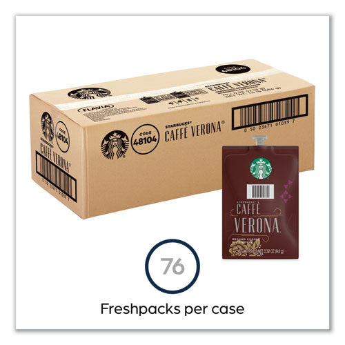 Image of FLAVIA® Starbucks Caffe Verona Coffee Freshpack, 76/Carton