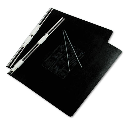 Image of ACCO Presstex Covers With Storage Hooks, 2 Posts, 6" Capacity, 14.88 X 11, Black