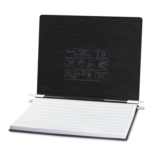 Image of ACCO Presstex Covers With Storage Hooks, 2 Posts, 6" Capacity, 14.88 X 11, Black