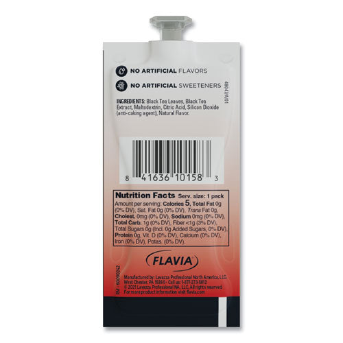 Image of FLAVIA® The Bright Tea Co. Unsweetened Iced Black Tea Freshpack, 100/Carton