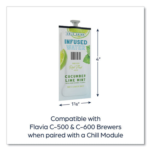 Image of FLAVIA® Cucumber Lime Mint Infused Water Freshpack, 100/Carton