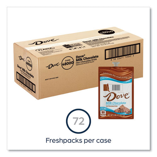 Image of FLAVIA® Dove Hot Chocolate Freshpack, Milk Chocolate, 72/Carton