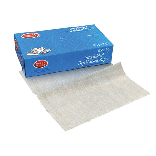 Image of Handy Wacks Interfolded Dry Waxed Paper Deli Sheets, 10.75 x 10, 500/Box, 12 Boxes/Carton