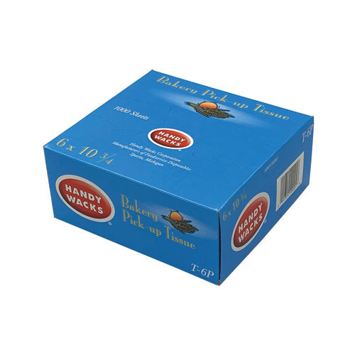 Image of Handy Wacks Bakery Pick-up Tissue Deli Sheets, 10.75 x 6, 1,000/Box, 10 Boxes/Carton