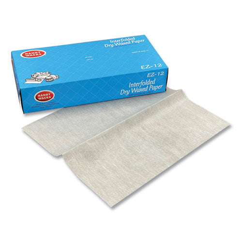 Image of Handy Wacks Interfolded Dry Waxed Paper Deli Sheets, 10.75 x 12, 500/Box, 12 Boxes/Carton