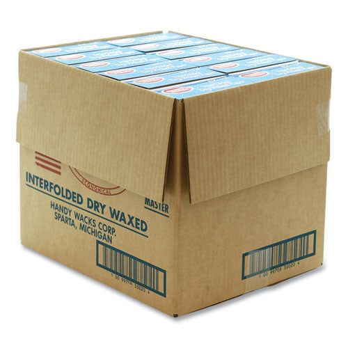 Image of Handy Wacks Interfolded Dry Waxed Paper Deli Sheets, 10.75 x 12, 500/Box, 12 Boxes/Carton