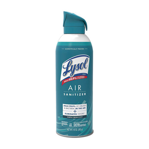 Image of LYSOL® Brand Air Sanitizer Spray, Simple Fresh, 10 oz Aerosol Spray, 6/Carton