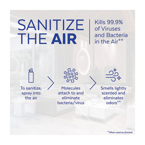 Image of LYSOL® Brand Air Sanitizer Spray, Simple Fresh, 10 oz Aerosol Spray, 6/Carton