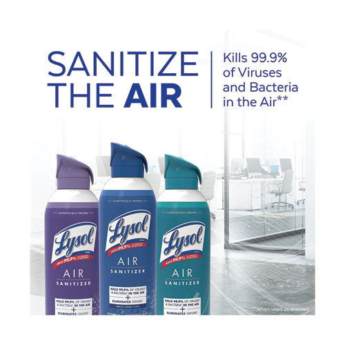 Image of LYSOL® Brand Air Sanitizer Spray, White Linen, 10 oz Aerosol Spray, 6/Carton