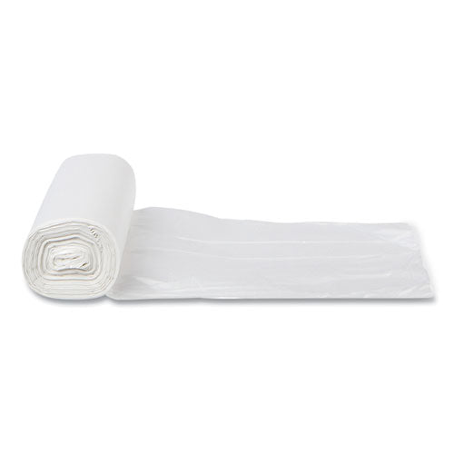 Image of Inteplast Group High-Density Commercial Can Liners, 10 gal, 6 mic, 24" x 24", Natural, Perforated Roll, 50 Bags/Roll, 20 Rolls/Carton