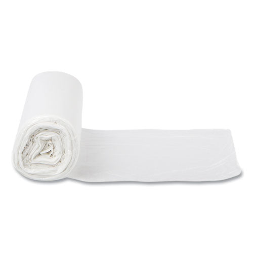 Image of Inteplast Group High-Density Commercial Can Liners, 16 gal, 6 mic, 24" x 33", Natural, Perforated Roll, 50 Bags/Roll, 20 Rolls/Carton