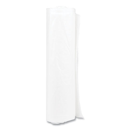 Image of Inteplast Group High-Density Commercial Can Liners, 33 gal, 11 mic, 33" x 40", Clear, Interleaved Roll, 25 Bags/Roll, 20 Rolls/Carton