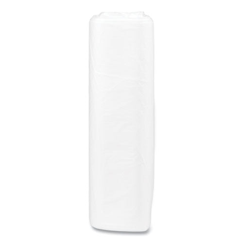Image of Inteplast Group High-Density Commercial Can Liners, 33 gal, 13 mic, 33" x 40", Clear, Interleaved Roll, 25 Bags/Roll, 20 Rolls/Carton