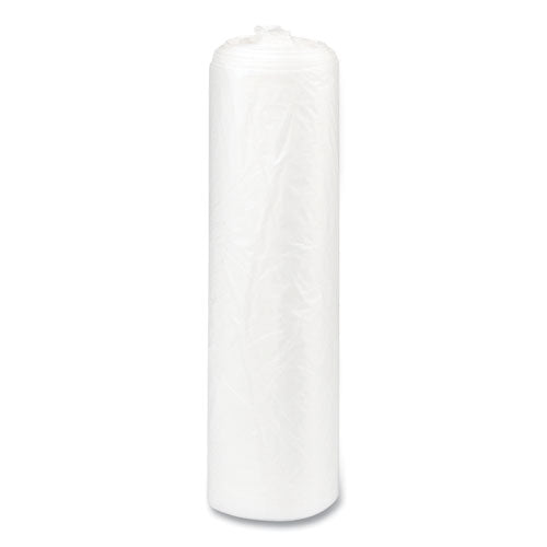 Image of Inteplast Group High-Density Commercial Can Liners, 33 gal, 17 mic, 33" x 40", Clear, Interleaved Roll, 25 Bags/Roll, 10 Rolls/Carton