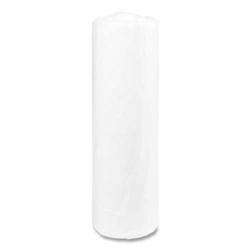 Image of Inteplast Group High-Density Commercial Can Liners, 45 gal, 14 mic, 40" x 48", Clear, Interleaved Roll, 25 Bags/Roll, 10 Rolls/Carton