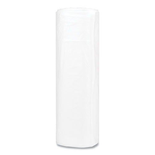 Image of Inteplast Group High-Density Commercial Can Liners, 45 gal, 16 mic, 40" x 48", Clear, Interleaved Roll, 25 Bags/Roll, 10 Rolls/Carton