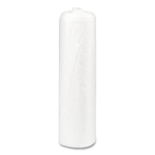 Image of Inteplast Group High-Density Commercial Can Liners, 56 gal, 22 mic, 43" x 48", Natural, Interleaved Roll, 25 Bags/Roll, 8 Rolls/Carton
