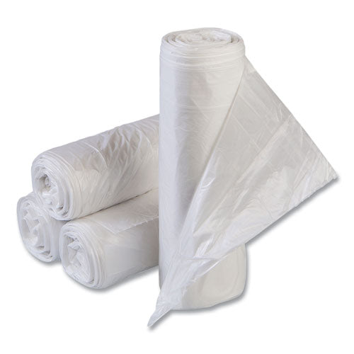 Image of Inteplast Group High-Density Commercial Can Liner Value Pack, 16 gal, 7 mic, 24" x 31", Clear, Interleaved Roll, 50 Bags/Roll, 20 Rolls/CT