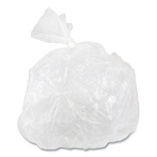 Image of Inteplast Group High-Density Commercial Can Liner Value Pack, 16 gal, 7 mic, 24" x 31", Clear, Interleaved Roll, 50 Bags/Roll, 20 Rolls/CT