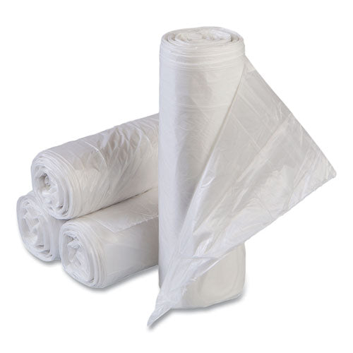 Image of Inteplast Group High-Density Commercial Can Liner Value Pack, 30 gal, 11 mic, 30" x 36", Clear, Interleaved Roll, 25 Bags/Roll, 20 Rolls/CT