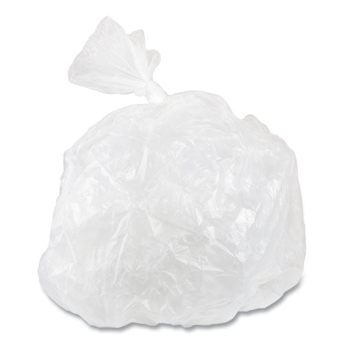 Image of Inteplast Group High-Density Commercial Can Liner Value Pack, 30 gal, 11 mic, 30" x 36", Clear, Interleaved Roll, 25 Bags/Roll, 20 Rolls/CT