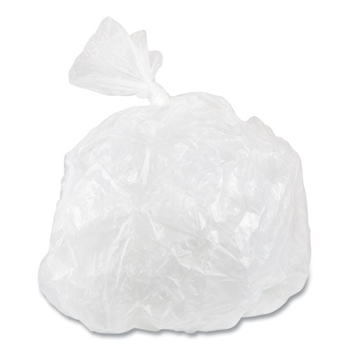 Image of Inteplast Group High-Density Commercial Can Liner Value Pack, 33 gal, 10 mic, 33" x 39", Clear, Interleaved Roll, 25 Bags/Roll, 20 Rolls/CT