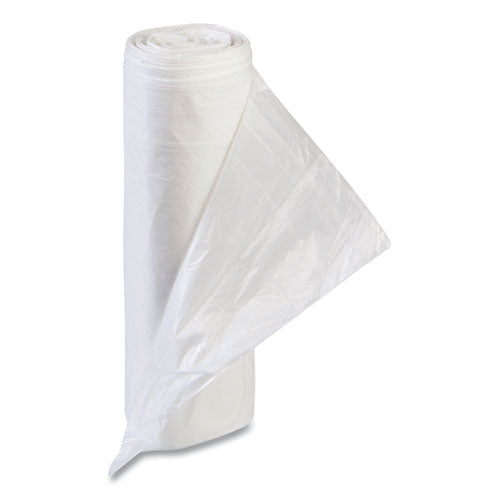 Image of Inteplast Group High-Density Commercial Can Liner Value Pack, 55 gal, 11 mic, 36" x 58", Clear, Interleaved Roll, 25 Bags/Roll, 8 Rolls/CT