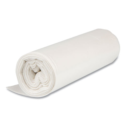 Image of Inteplast Group High-Density Commercial Can Liner Value Pack, 45 gal, 11 mic, 40" x 46", Clear, Interleaved Roll, 25 Bags/Roll, 10 Rolls/CT