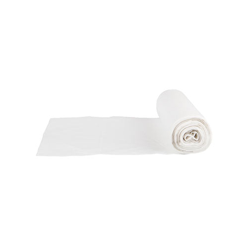 Image of Inteplast Group High-Density Commercial Can Liner Value Pack, 45 gal, 11 mic, 40" x 46", Clear, Interleaved Roll, 25 Bags/Roll, 10 Rolls/CT