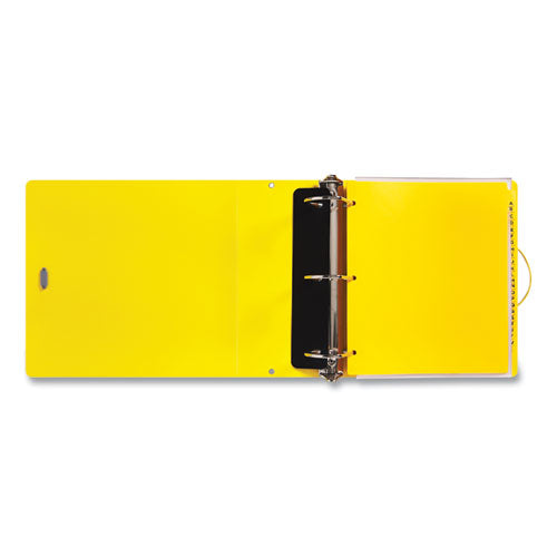 Image of Avery® UltraDuty Safety Data Sheet Binder Bundle, 3 Rings, 3" Capacity, 11 x 8.5, Yellow/Red