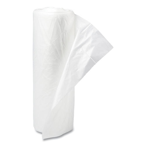Image of Inteplast Group Low-Density Commercial Can Liners, 16 gal, 0.35 mil, 24" x 33", Clear, Perforated Roll, 50 Bags/Roll, 20 Rolls/Carton