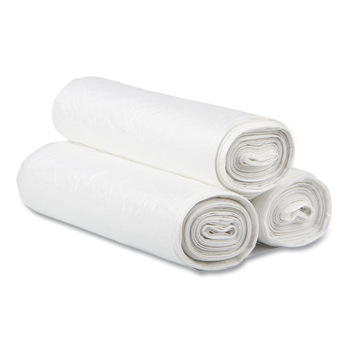 Image of Inteplast Group Low-Density Commercial Can Liners, 16 gal, 0.35 mil, 24" x 33", Clear, Perforated Roll, 50 Bags/Roll, 20 Rolls/Carton