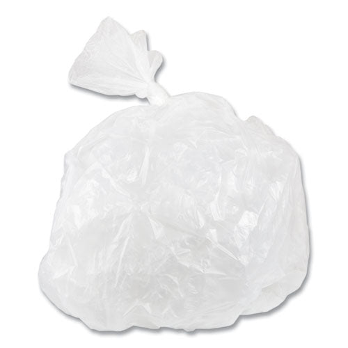 Image of Inteplast Group Low-Density Commercial Can Liners, 16 gal, 0.35 mil, 24" x 33", Clear, Perforated Roll, 50 Bags/Roll, 20 Rolls/Carton