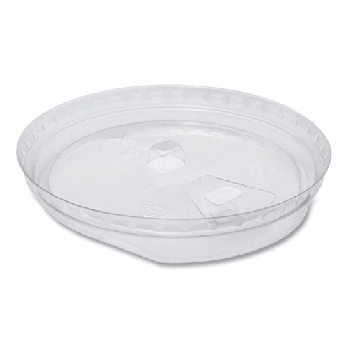 Image of Karat® PET Lids, Strawless Sipper, Fits 32 oz Cold Cups, Plastic, Clear, 1,000/Carton